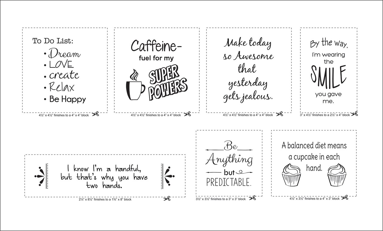 June Tailor Quilt As You Go Inspirational Mug Mats Kit-Charming Series